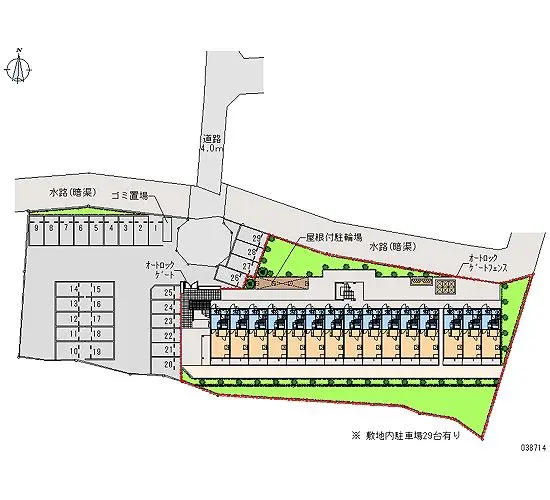 ★手数料０円★松戸市中和倉　月極駐車場（LP）